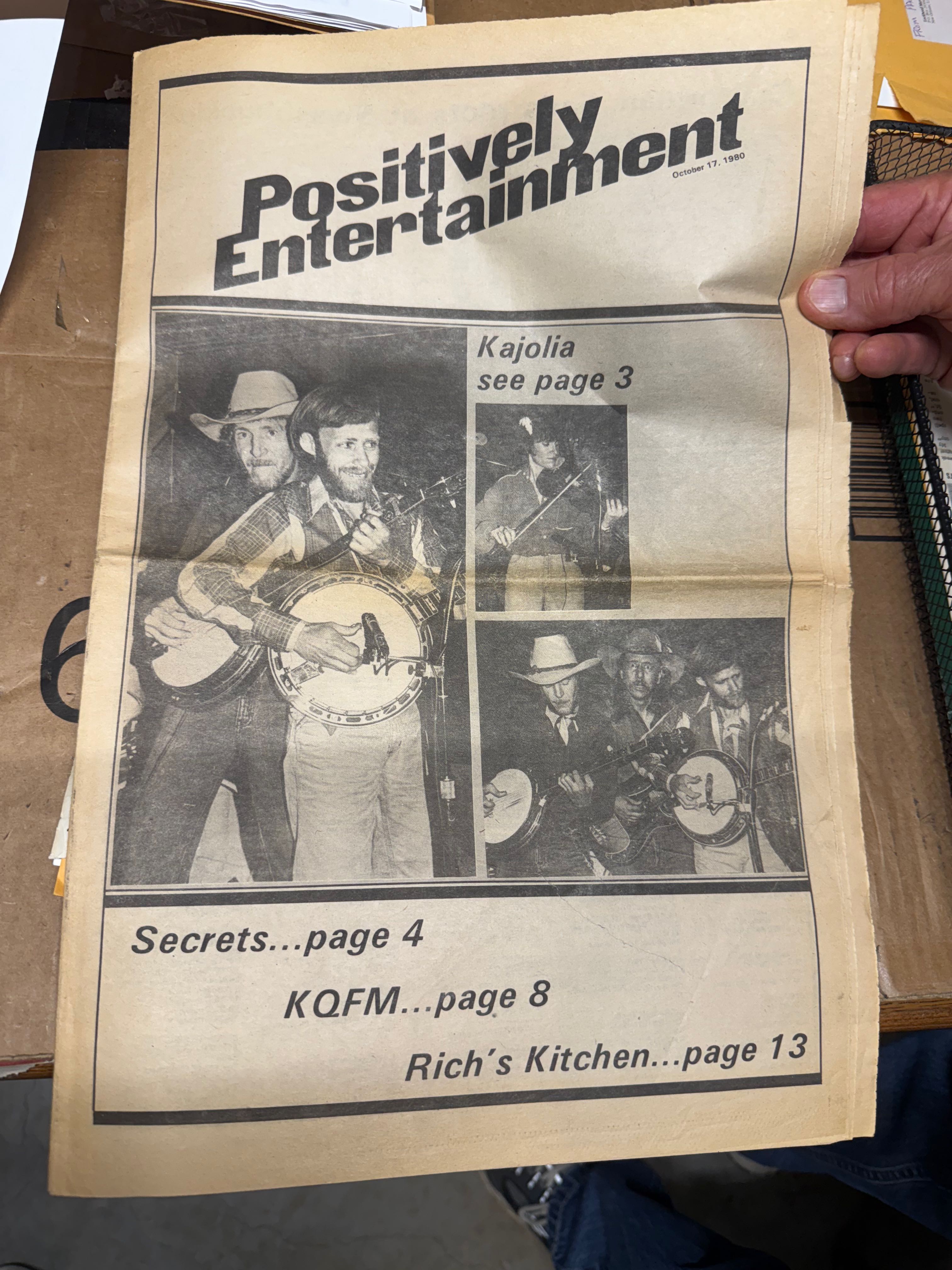 Kajolia — Positively Entertainment cover 1980