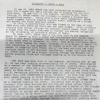 Byron and Beck Bio